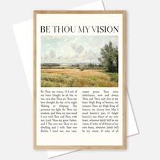 Poster testo inno Be Thou My
