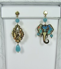 Orecchini Elefante Celeste