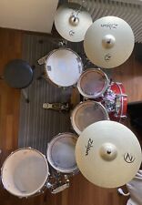  Batteria acustica Mapex ProM, rossa, 6 pezzi, usata