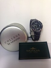 OROLOGIO SILICONE "COLLEGE BY MONDIA" REF 9-023-02 NERO/GRIGIO - NUOVO