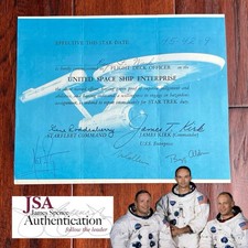 APOLLO 11 Crew Autograph STAR