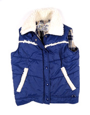 Gilet sherpa puffer donna