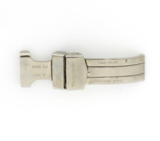 TAG HEUER chiusura deployante 16x41mm (aperta 94mm) originale in acciaio