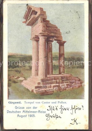 Girgenti agrigento tempio - girgenti, di