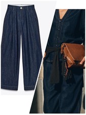 ZARA mujer Wide-leg denim