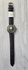 Orologio Raketa Copernicus URSS anni 80 cassa nera quadrante cinturino 2609 manuale 19 gioielli