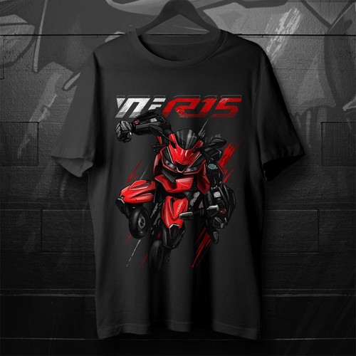 Yamaha yzf r15 - t-shirt, moto