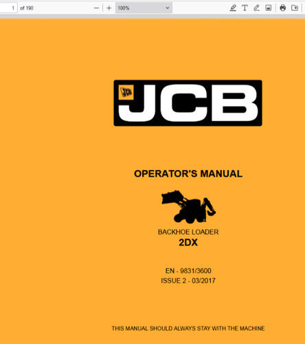 Jcb 2dx retroescavatore - jcb,