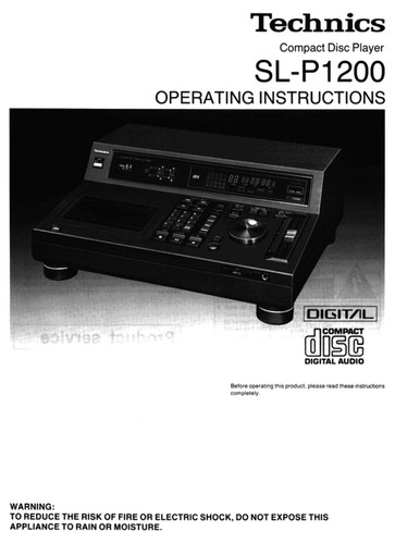 Technics p1200 lettore - technics, cd