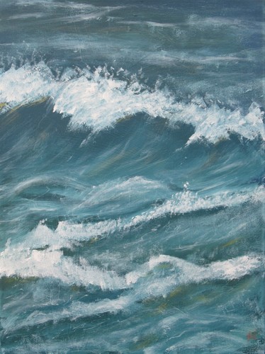 Quadro acrilico originale onde
