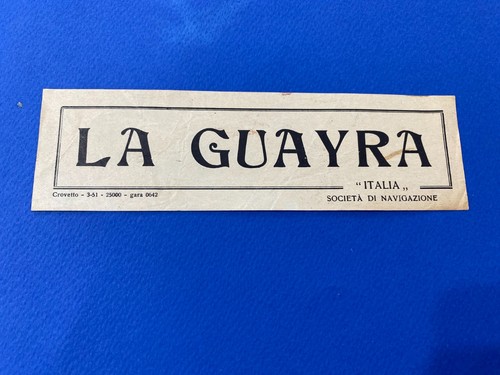 Guayra italia società di - la,