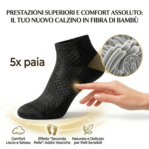 Paia calze bambù uomo - calze,