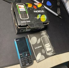 Telefono Cellulare Nokia 5000 Vintage Anziani + Caricabatteria E Scatola