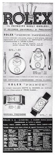Pubbl 1938 orologio rolex - pubbl.1938,