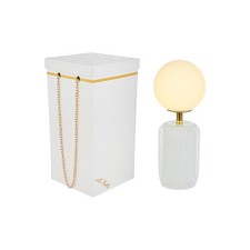 LAMPADA vetro bianca 25x10 cm