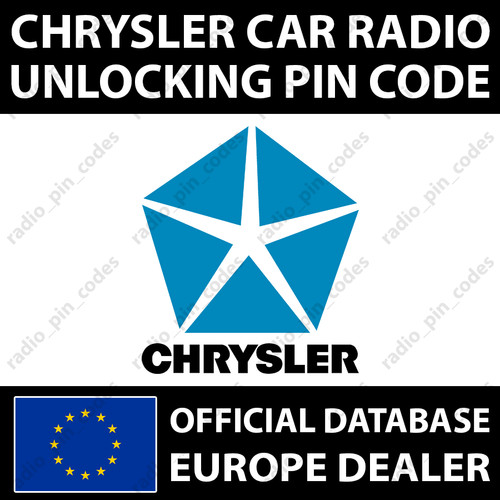 Codice pin radio chrysler - codice,