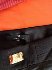 Pantaloni eleganti donna Elisabetta Franchi neri, taglia 46