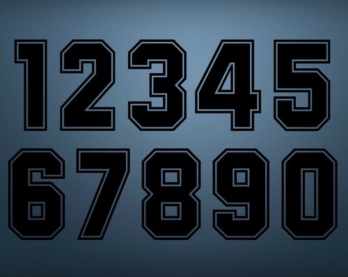 Numeri per maglia - calcio, anni