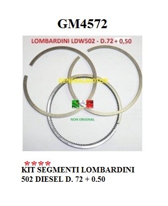 Serie segmenti pistone - serie,