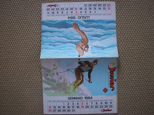 Calendario sport 1964 esso - calendario,