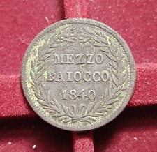 Mezzo Baiocco 1840- Gregorio XVI- Stato Pontificio