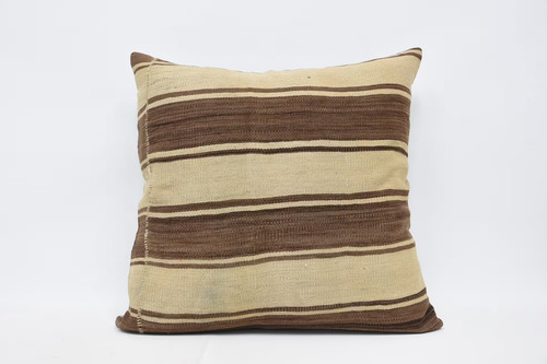 Finta cuscino vintage marrone