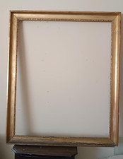 Grande cornice antica prima meta' XIX secolo legno dorato