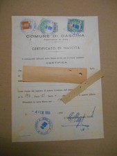 BEL DOCUMENTO MUNICIPALE DEL COMUNE DI CASCINA CON MARCHE COMUNALI