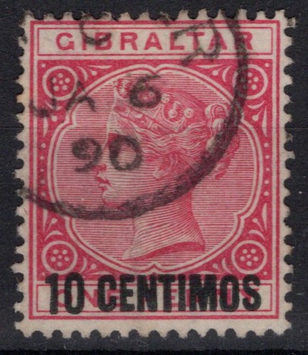 Gibilterra 1889 regina - gibilterra,