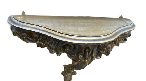 Console barocco argento oro - m, argento/oro