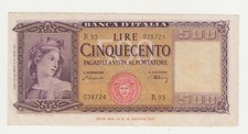 500 LIRE ORNATA DI SPIGHE R93
