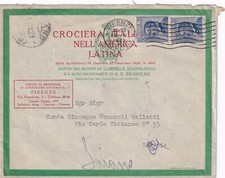 S6990-REGNO, BUSTA DA FIRENZE A BRESCIA POI PER SAIANO CON ANNULLO, 25+25c.,1923