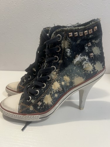 Sneakers tacco alto frassino