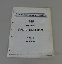 Catalogo Parti OMC Johnson Fuoribordo 9-1 / 2 CV Modelli Anno 1965