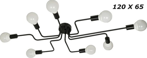 Lampara techo loft led brazos - loft,