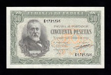 Pesetas 1940 serie d - f.c., 50