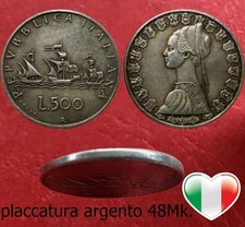 Moneta 500 lire - moneta, caravelle