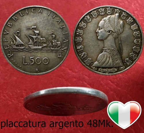 Moneta 500 lire caravelle - 500,