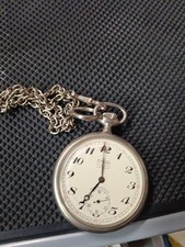 Orologio Perseo 17 Rubis Made Svizzera Cipolla Tasca Ferrovie Turco Funzionante