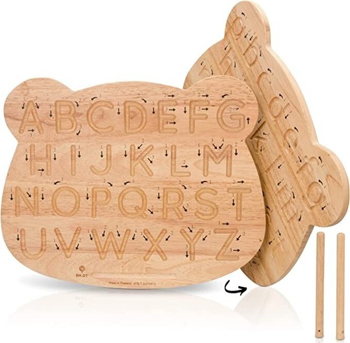 Wooden alphabet tracing board - alphabet,