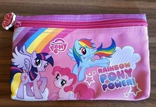 ASTUCCIO SCUOLA BUSTINA CON ZIP MY LITTLE PONY Cartorama Vedi Foto Nuovo 22x14cm