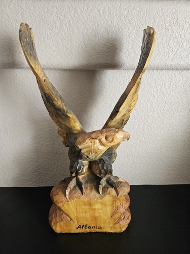 Scultura aquila legno - scultura,
