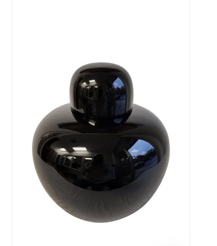 Vaso con coperchio - , nero