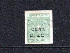 ITALY - REVENUE - FISCAL - 1931 MARCA FIAMMIFERI CARTINE SIGARETTE  C. 10