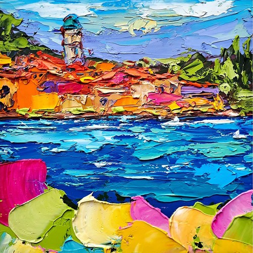 Quadro lago como italia - quadro, di