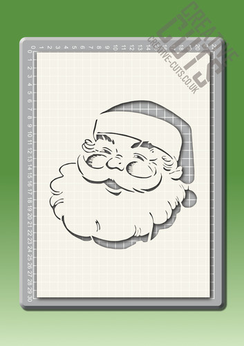 Stencil babbo natale - stencil, ---