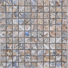 Mosaico in ceramica Gres porcellanato forza multi colorata opaco