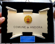 TARGA DEL 1983 - TENNIS CLUB IL FARO ANDORA - 1° TROFEO ANZI BESSON -