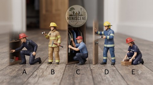Figurine miniatura pompiere - figurine,