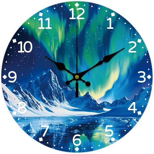 Orologio parete legno - legno, 30cm